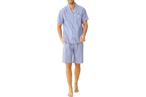 Latuza Men's Cotton Woven Short Sleepwear Pajama Set