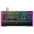 Razer BlackWidow V4 Pro Wired Mechanical Gaming Keyboard with Orange Switches - Tactile and Quiet, Doubleshot Keycaps, Command Dial, Chroma RGB - Black (Renewed)