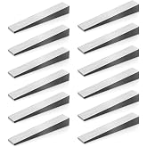 12 Pcs Flange Wedge 1/2" x 3/4" x 4" Stainless Steel Beveled Washers Right Angle Wedges Corrosion Resistant Spreading Flanges Triangle Tool Strong Welding Wedge Metal Shims for Lathe Machine Equipment