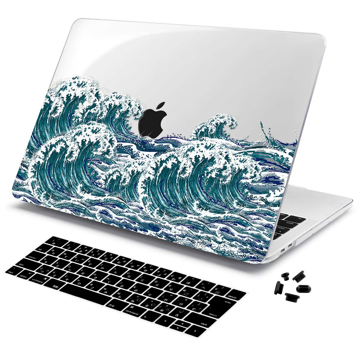 Mua Batianda Macbook Pro Retina 15 ケース 12 15 薄型 軽量 15 インチ マックブック プロ クリア ハードケース シェルカバー 日本語 キーボードカバー ダストプラグ 対応型番 A1398 海の波 Tren Amazon Nhật Chinh Hang 21 Fado