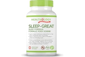 Healthology Sleep-Great – Promotes Falling & Staying Asleep, Deep Restorative Sleep – 60 Veg Capsules – Vegan, Gluten-Free, N