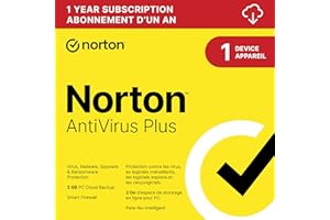 Norton AntiVirus Plus, 2026 Ready, Antivirus software for 1 Device, 1-Year Subscription -Includes Password Manager, Smart Fir