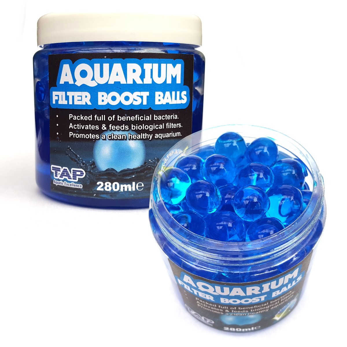 TAP Aquarium Filter Boost Balls Quick Start 280ml / 100 Balls (Pack of two (2))