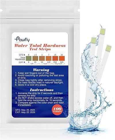 Pawfly Water Hardness Test Strips 100 Count Kit for Accurate Testing