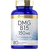Carlyle DMG Supplement | B15 | 150 mg 180 Capsules | N-Dimethylglycine | Non-GMO and Gluten Free