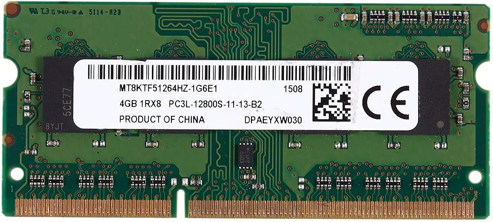 Uinfhyknd 4GB DDR3 1600MHz SO-DIMM Laptop RAM 1.35V PC3-12800 CL11 Green