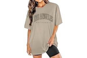 CHICALLURE Oversized Tshirt Womens Basic Graphic Tees Loose Crewneck Short Sleeve Casual Tops