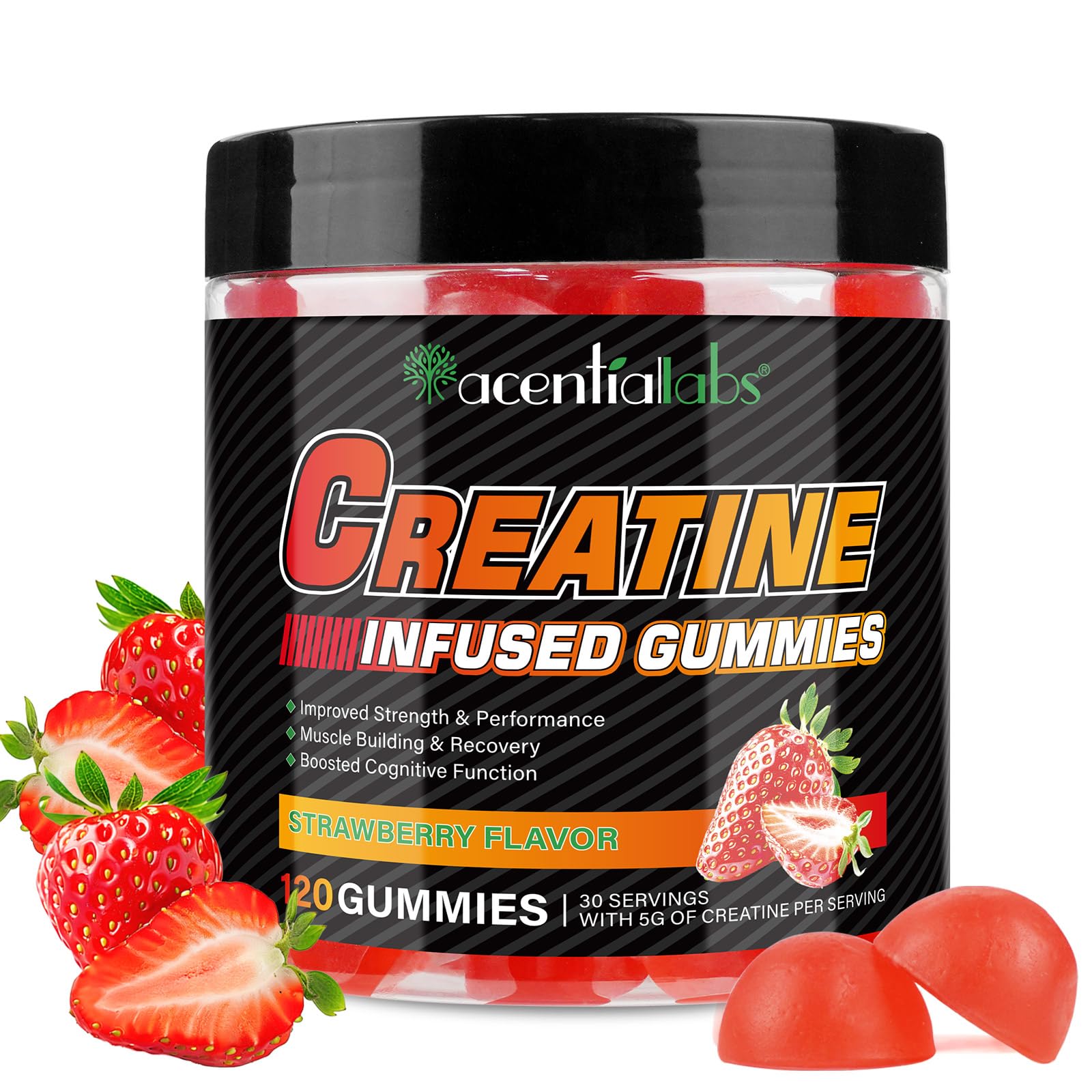 Creatine Infused Gummies (Strawberry)