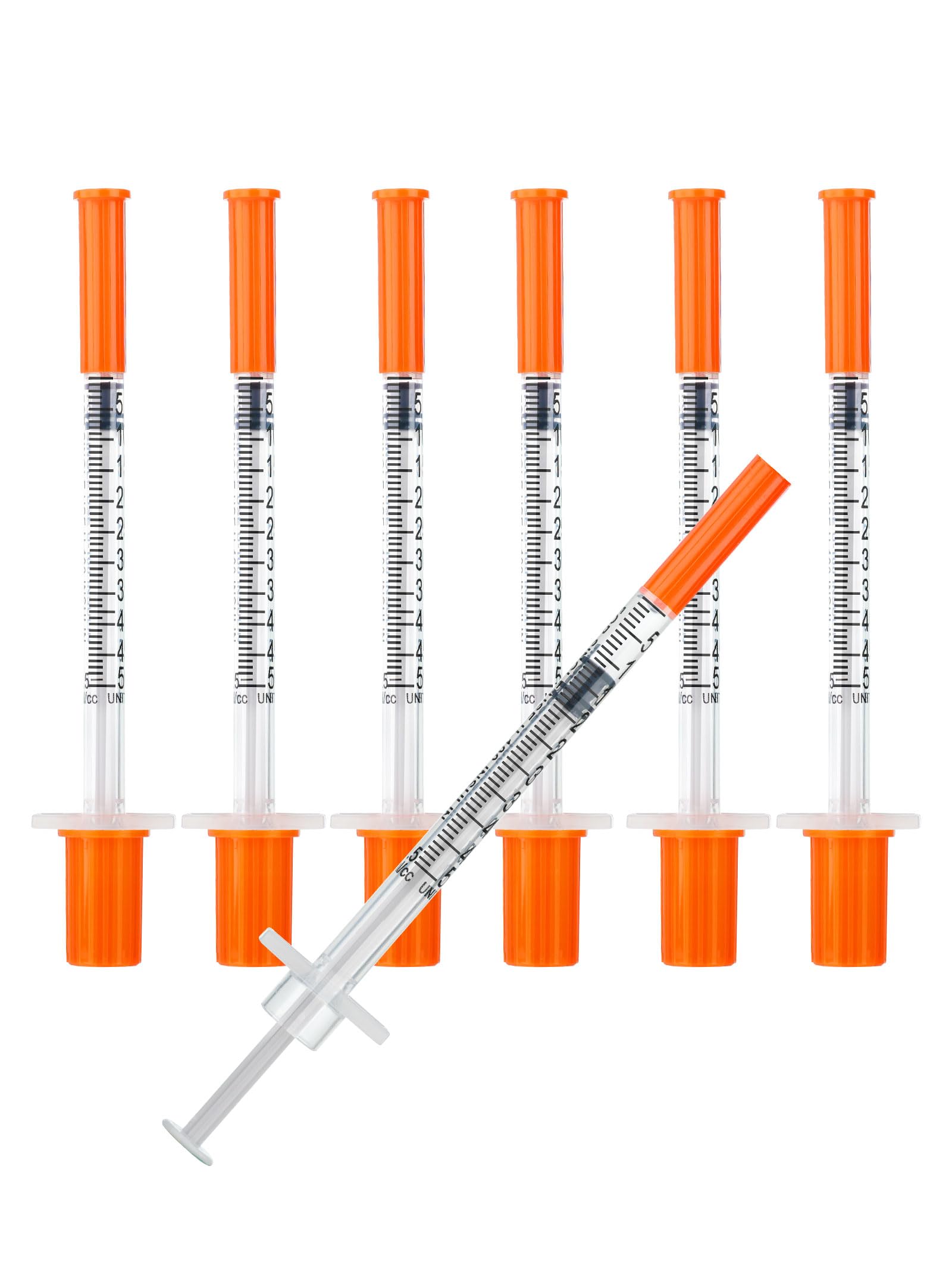 Photo 1 of 0.5ml Syringe with Cap, 29G 1/2-inch(12.7mm), Individually Packaged, 100-Pack Lab Syrings