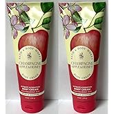 Bath and Body Works Champagne Apple & Honey 2 Pack Ultra Shea Body Cream 8 Oz. (Champagne Apple & Honey)
