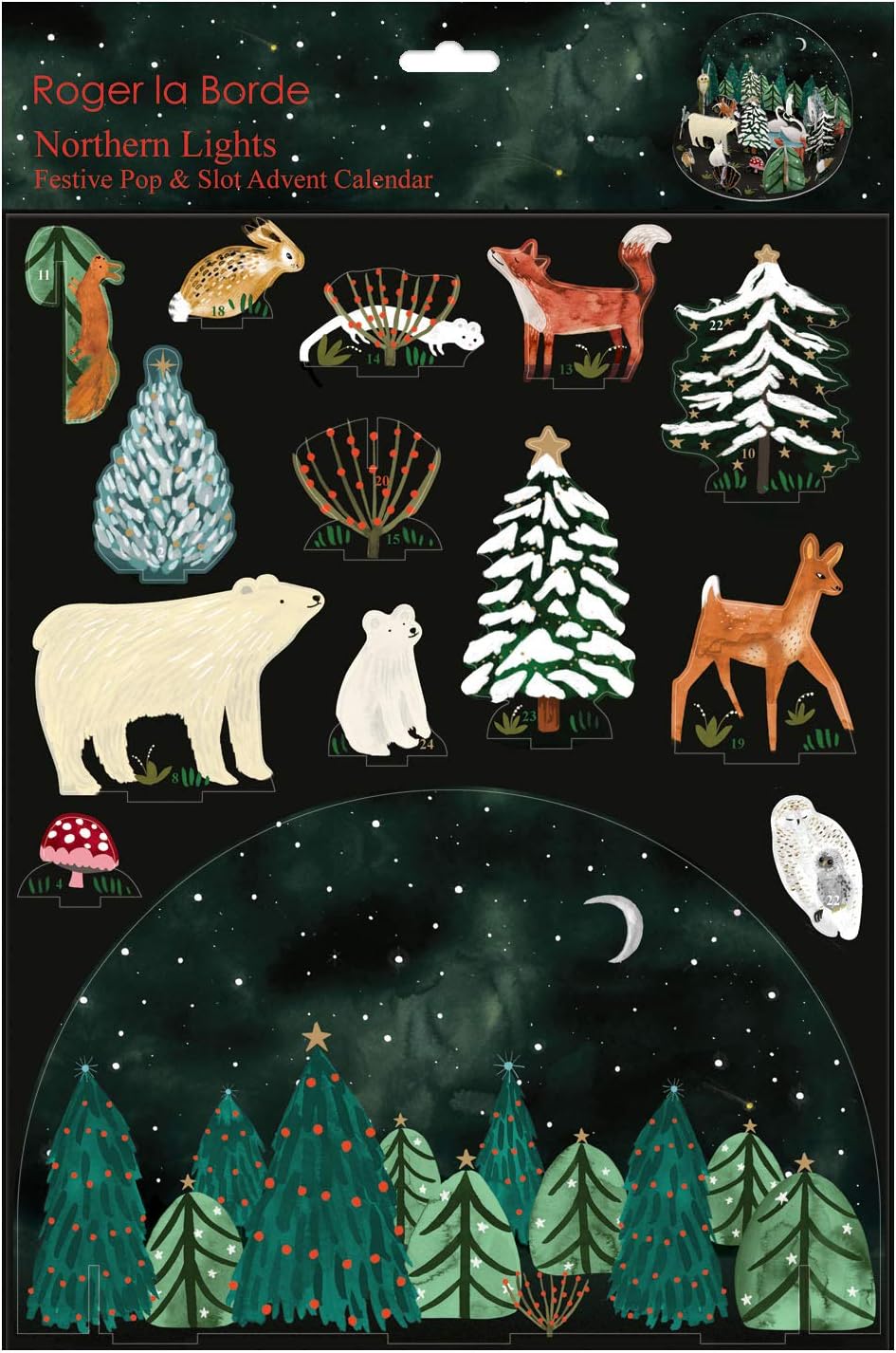 Craft Northern Lights Woodland Animals Advent Calendar