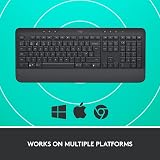 Logitech Signature K650 Wireless Keyboard with Wrist Rest UK QWERTY Grey view 6