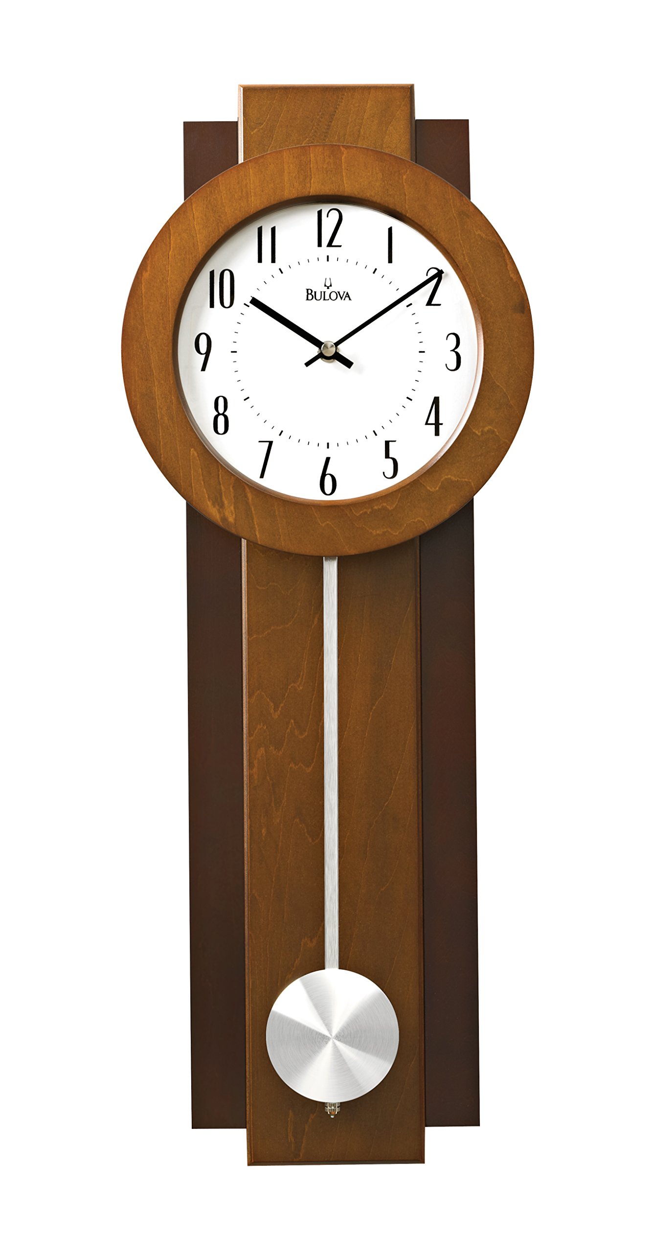 Bulova Avent Pendulum Deco Wall Clock C3383 eBay