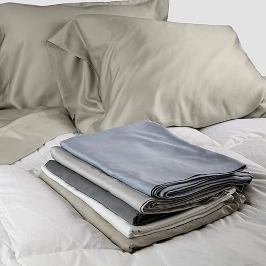 Amazon Com Willow Lane Home 100 Sateen Bamboo Sheets Set Pillow