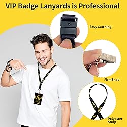 30 Sets VIP Badge Lanyards with PVC VIP Card Pass