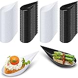 Tessco 200 Pcs 4" Tear Drop Appetizer Spoons Mini