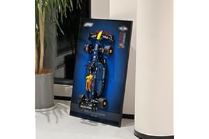 iLuane Display Wallboard for Lego Technic Oracle Red Bull Racing Car 42206, Adult Collectibles Wall Mount, Home or Office Décor, Gradient Color (No Car Included)