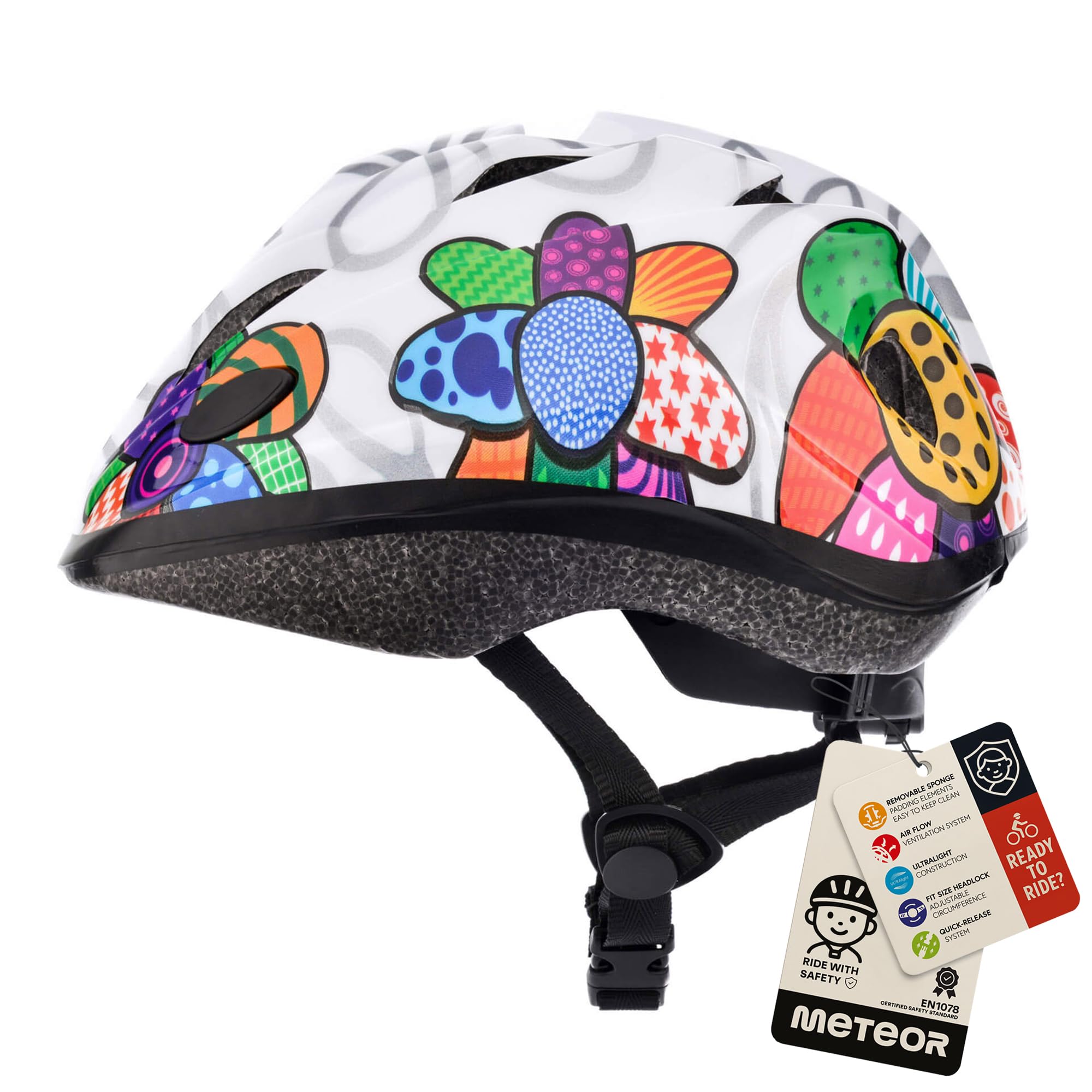 Helmet For Baby Kids Toddler Childrens Boys Girls Cycle Safety Crash Small Sizes Child MTB Bike Bicycle Skateboard Scooter Lightweight Adjustable Breathable