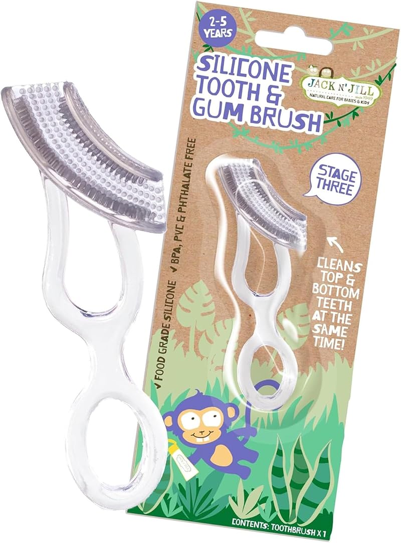 Jack N' Jill Silicone Tooth & Gum Brush for Toddlers 2-5 Years