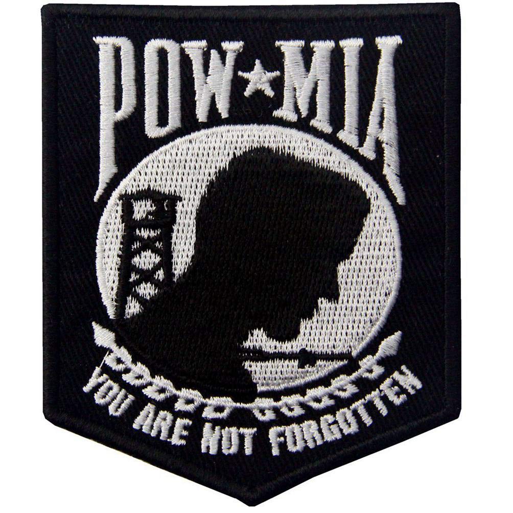 POW MIA You are Not Forgotten Emblem Embroidered Iron On Sew On Patch