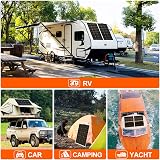 DOKIO 200W 12V Flexible Solar Panel Monocrystalline RV Boat Caravan Sheds view 7