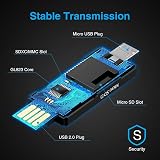 Vanja SD Micro SD Card Reader USB OTG Adapter for SDXC SDHC SD MicroSD UHS-I view 3