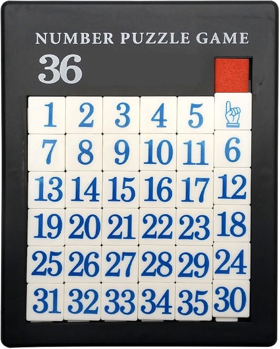 Amazon Number Slide Puzzle Brain Teaser IQ Game (35 Number) パズル おもちゃ