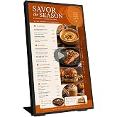 Canlarriz 18.5" Digital Signage Display, 700 Nits Digital Menu Board | Built-in CMS for Restaurants, Retail Stores, Cafes, Hotels, Business Advertising, Menu Display, Plug &amp; Play via USB or HDMI