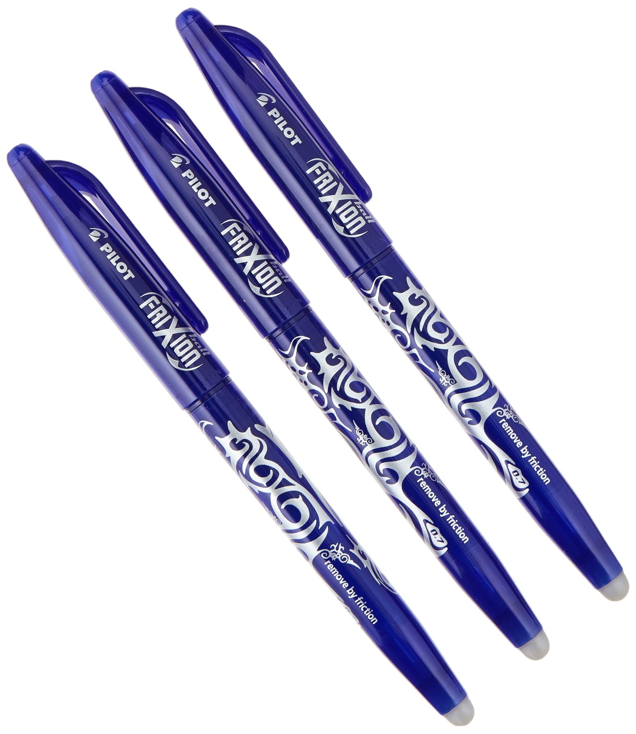 Pilot FriXion Erasable Rollerball Pens - Blue - Pack of 3
