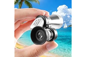 8x20 Mini Monocular Outdoor Portable Slip-Resistant Telescope,Silver