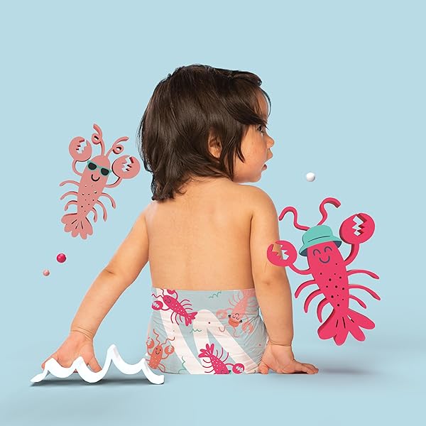 HELLO BELLO PREMIUM SWIM DIAPERS I AFFORDABLE AND ECO-FRIENDLY DISPOSABLE SWIM DIPES FOR BABIES AND KIDS I SIZE MEDIUM
