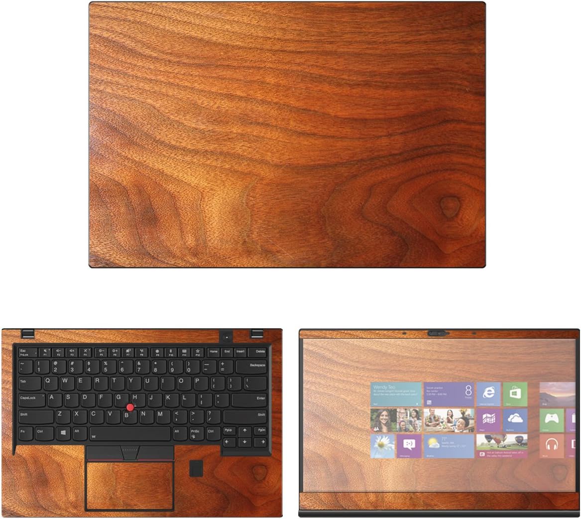 Decalrus - Protective Decal Wood Skin Sticker for Lenovo ThinkPad X1 Carbon (6th Gen.) (14