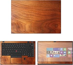 Decalrus - Protective Decal Wood Skin Sticker for Lenovo ThinkPad X1 Carbon (6th Gen.) (14