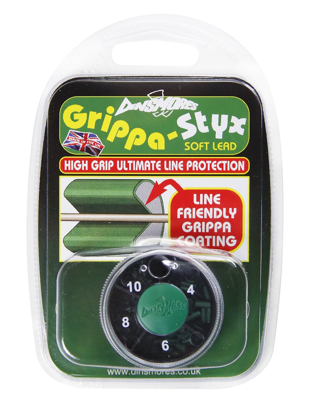 Dinsmores 4 Compartmentt Grippa Styx Soft Lead Pack - Green, Size 4