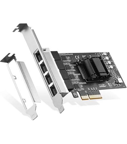 Lemspum 1GbE イーサネットカード I340-T4 Amazon.com: 1GbE Ethernet Card I340-T4 Quad RJ-45 Copper
