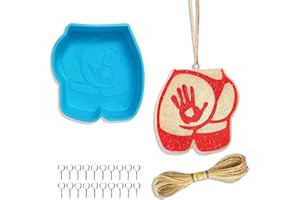 Rifanda Buttock Hand Slap Print Silicone Freshie Mold for Car, Car Freshie Silicone Mold for Aroma Beads, Car Freshies, Soap Candle Wax Clay Plaster Mold, Car Freshies Kit Car Freshies Supplies