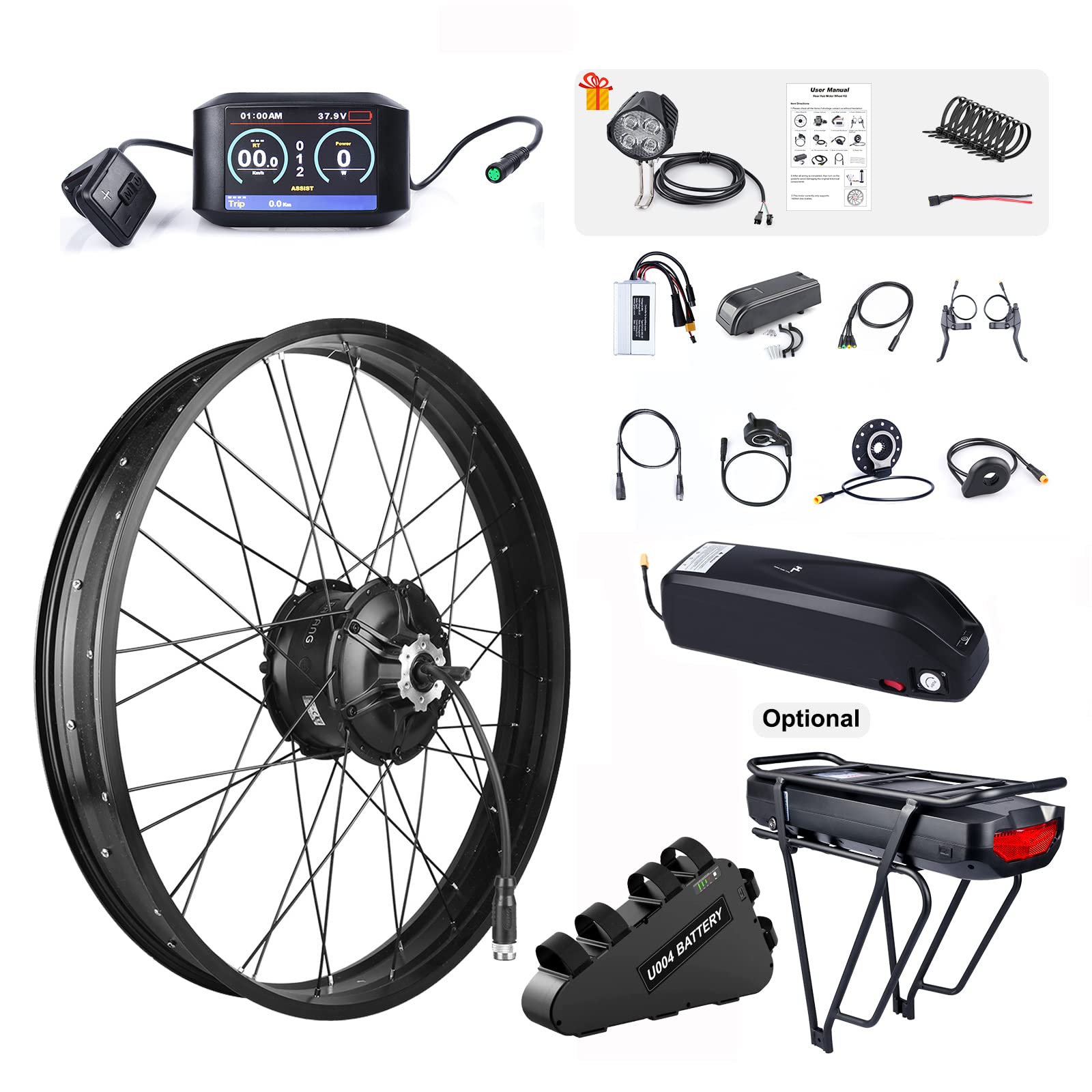 BAFANG 48V 1000W Rear Hub Motor : 26 Inch Fat Tire