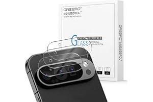 Orzero (3 Pack) Camera Lens Protector Compatible for Google Pixel 9 Pro 6.3 inch (Not for XL Model) Protector de Cámera Case Friendly Tempered Glass 9H High Definition Microphone Cutout Anti-Scratch