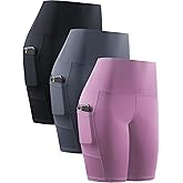 NELEUS Women's 8" Biker Shorts High Waist Tummy Control Workout Running Shorts for Gym Yoga