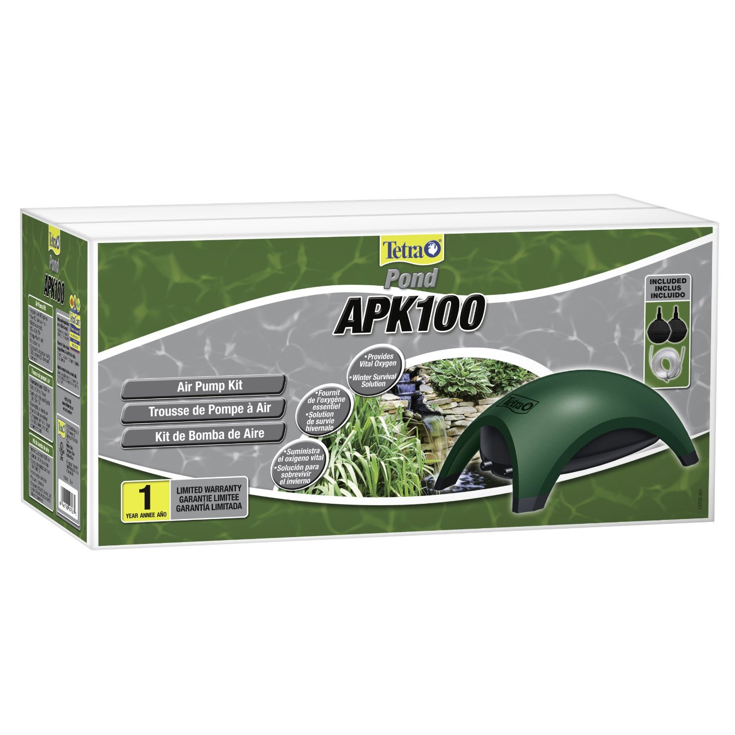 Photo 1 of Tetra Pond Air Pump Kit, Provides Vital Oxygen to Pond Water (19706)