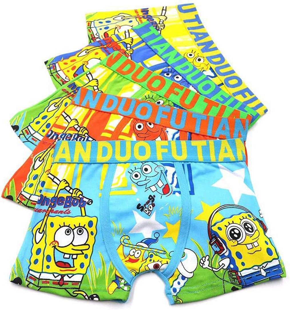 LEMONBABY Little Girls' Unicorn Assorted Boxer Briefs (Pack of 5)
