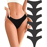 READY TO LOVE Cotton Underwear for Women Pack Breathable Thongs for Women Sexy Stretch Soft Womens Panties Thong XS-XL