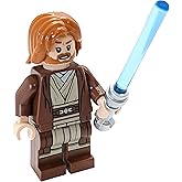 Lego Star Wars Mini Figure - Obi-Wan Kenobi with Lightsaber (Approximately 45mm / 1.8 Inch Tall)