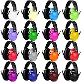 Copkim 16 Pcs Noise Reduction Headphones Bulk 28 NRR Toddler Noise Cancelling Ear Muff Kid Adjustable for Children Preschool Ear Hearing Protection Charity Donation, 16 Colors