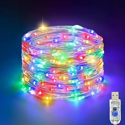 Etopgo USB Fairy Lights 5M 50 LED 8 Modes Indoor Outdoor Christmas