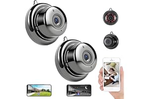 Upgraded Ultra-Invisible No-Plug Camera, 1080P WiFi Mini Hidden Camera with Two-Way Audio, 170° Wide Angle, Long Battery Life