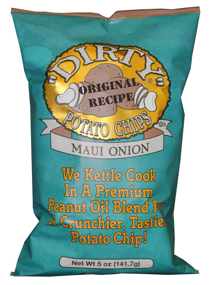 Dirty Kettle Chips Bag, Maui Onion, 5 oz., 12 Piece