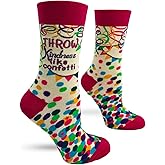 Fabdaz Throw Kindness Like Confetti Funny Novelty Crew Socks for Women