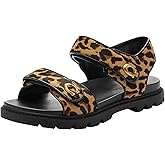 COACH womens Brynn Sandal in Leopard Print