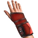 Cordless Wrist Heating Pad for Pain Relief, FSA Eligible Items, Rechargeable Wrist Massager for Carpal Tunnel, Red Light Heated Wrist Brace Wrap, HSA Approved Products Only